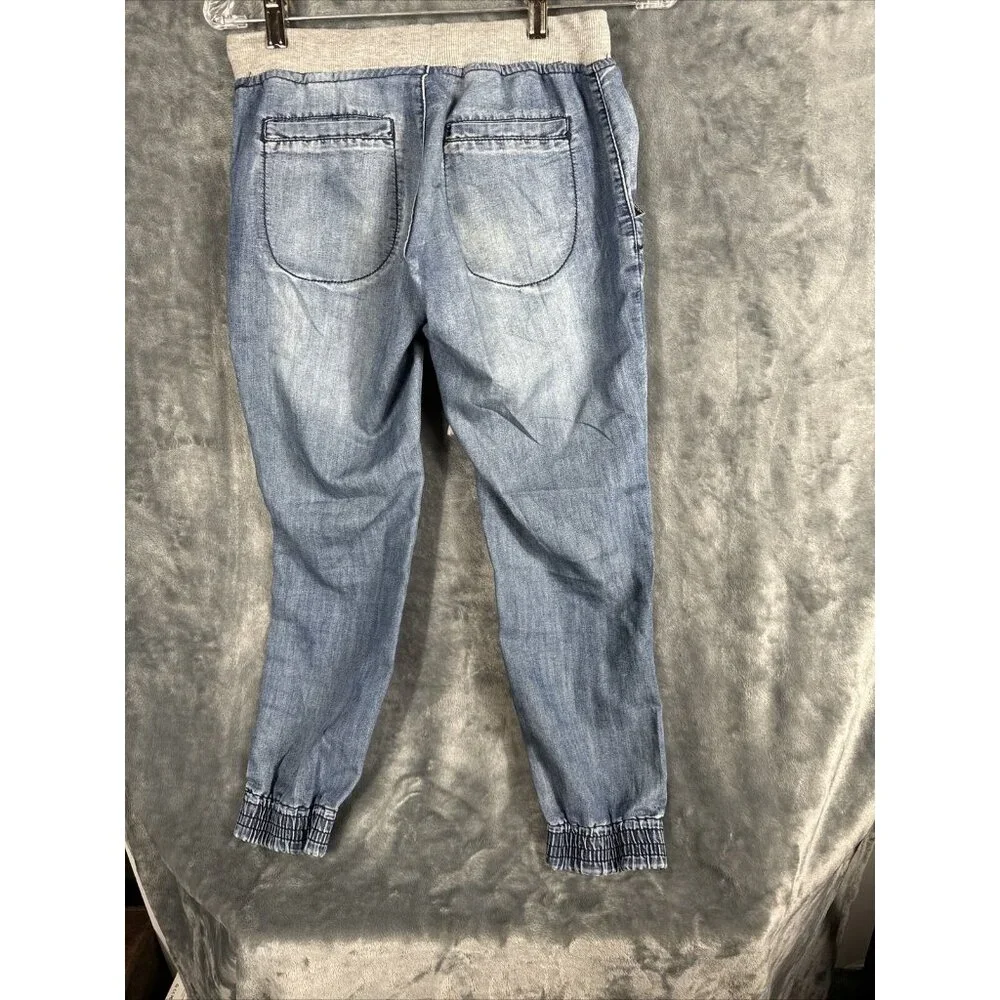 Rue 21 Pants Girls Small Distressed Soft Blue Joggers - Picture 10 of 11